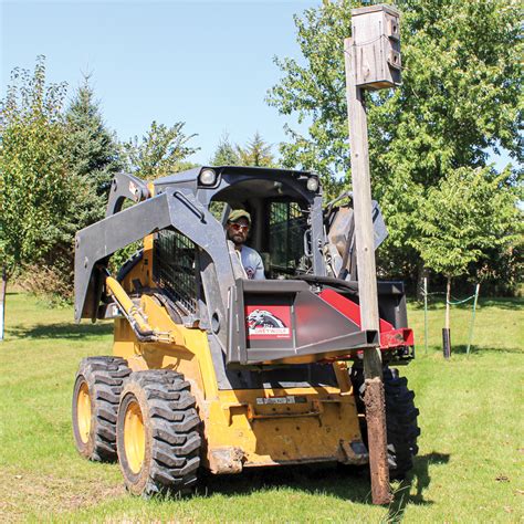 skid steer removing trees|skid steer attachments tree puller.